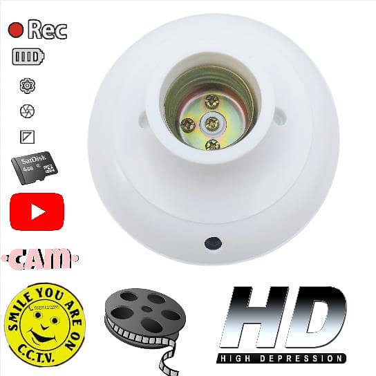 Bulb Holder Home Security Camera  HD 1080P 6