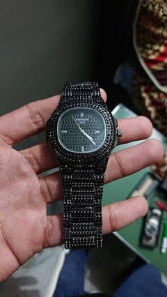 brand new black shinning watch unique piece