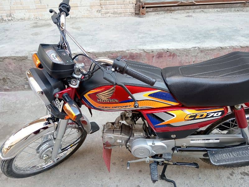 Honda CD 70 August 2024 model just like 0 meter 4