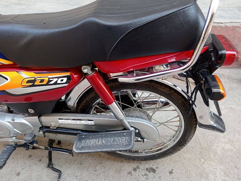 Honda CD 70 August 2024 model just like 0 meter 5