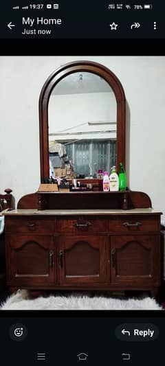 wooden dressing table