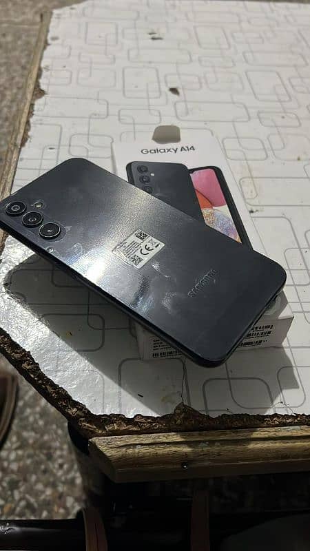 Samsung A14  Black Colour 4GB+128GB 3