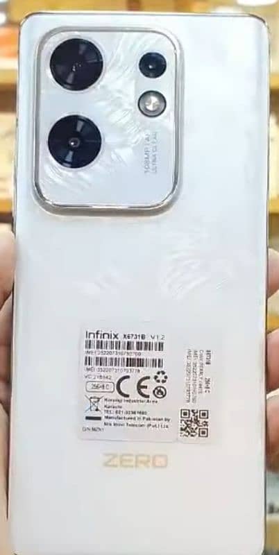 Infinix zero 30 white 2