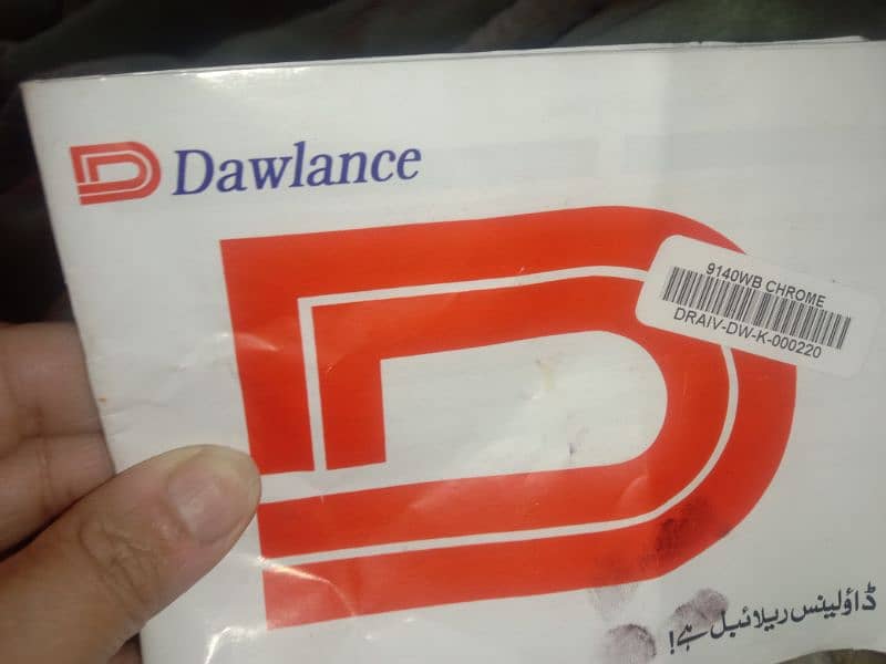 Dawlance chrome small size warranty card  and box 17