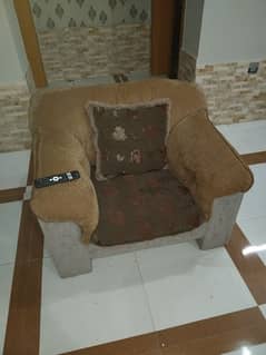 5 seat Sofa and single bed