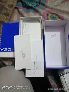 Vivo Y20 lush condition with all accessories Box charger  for sale