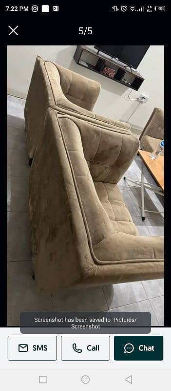 golden 5 seater sofa set 2