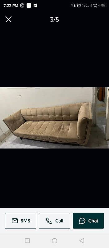 golden 5 seater sofa set 3