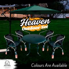 Outdoor UPVC Heaven Set with Umbrella