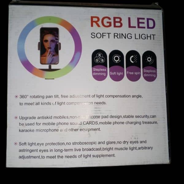 RGB RING LIGHT ALMOST NEW 2