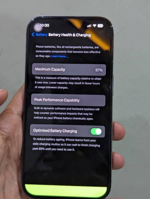 IPhone 14 Pro 128 GB Battery health 87 4