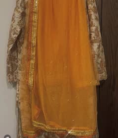 three piece embroidered raw silk