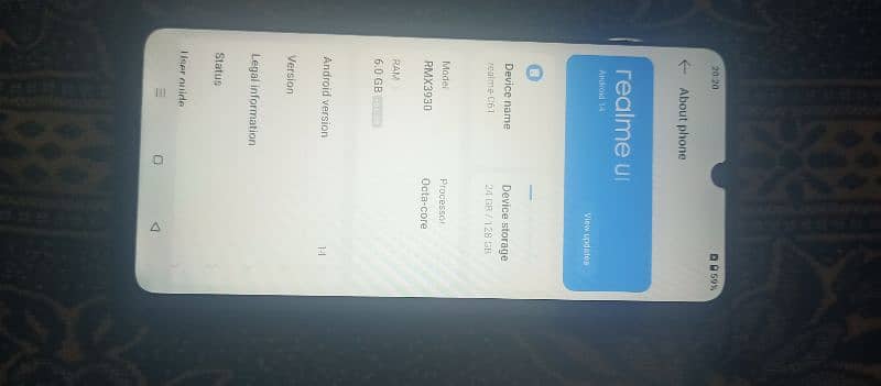 realme ui C61 6+6/128 new only mobile Argent 2