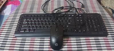 HP wired RGB gaming mouse + HP wired small buttons multimedia keyboard