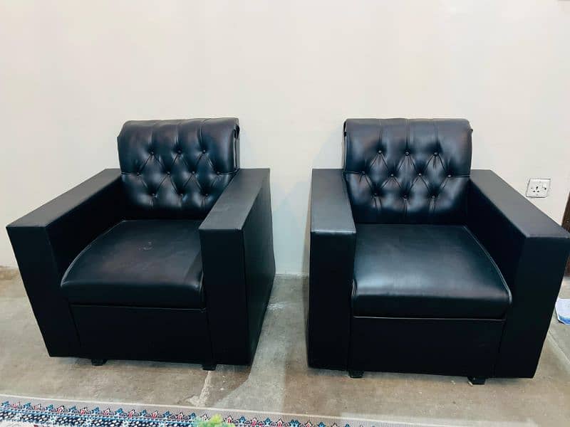 5 Seater Leather Sofa 1