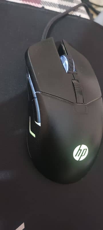 HP gaming mouse + HP wired small buttons full multimedia keyboard 5