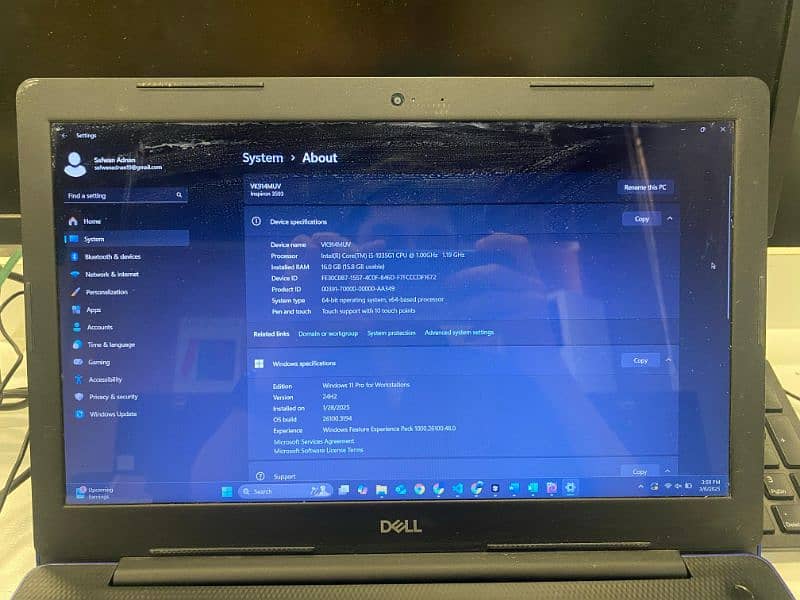 Dell Inspiron 3593 15.6" i5 10th generation 16/512 1