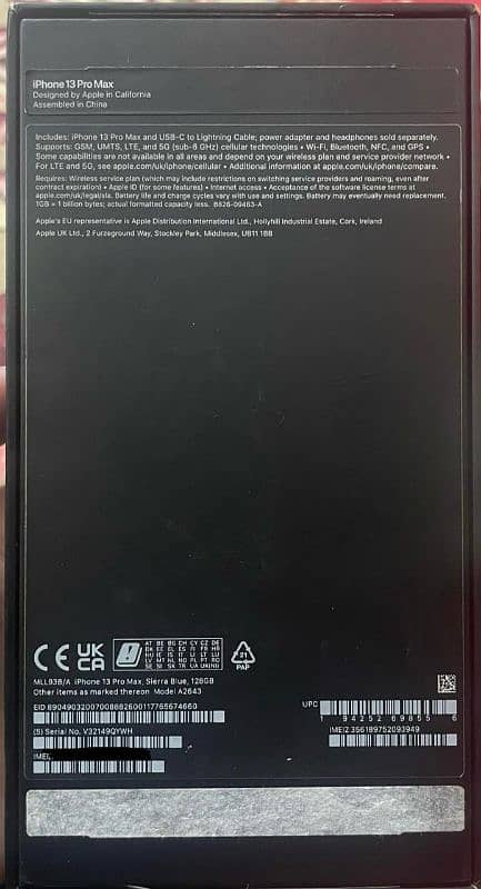 iphone 13 pro max NON PTA 10 by 10 with box urgent sale 3