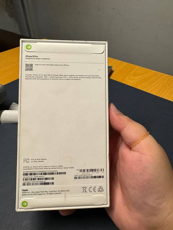 iPhone 15 Pro 128GB Physical Sim+Esim Natural Titanium 2