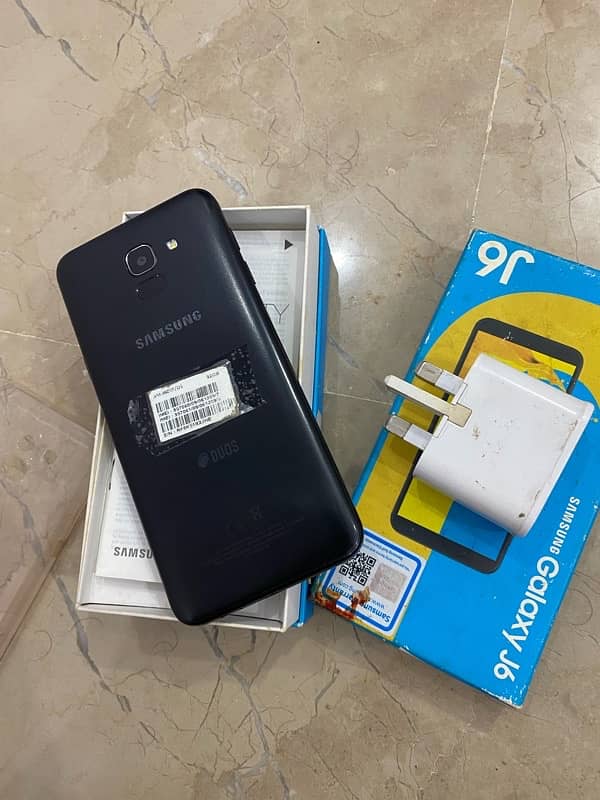 samsung j6 complete box 0