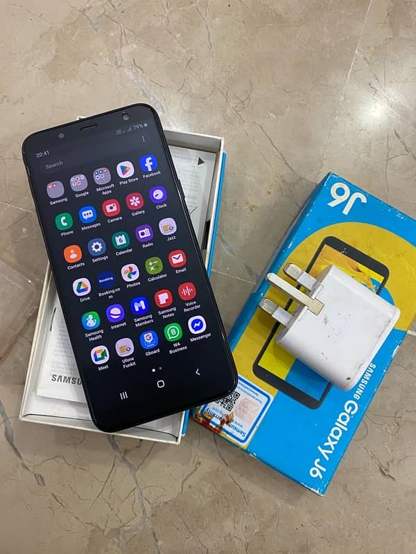 samsung j6 complete box 1