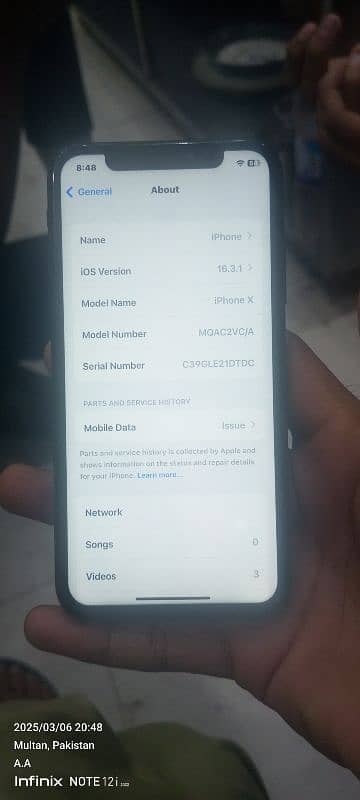 iphone x bypass 64gb face id ok only sell 2