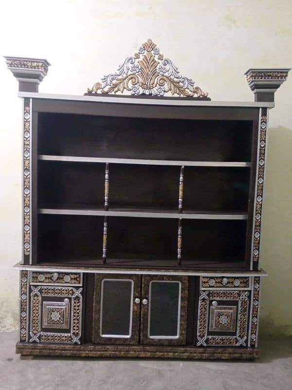 solid heavy complete bed set furniture for sale in Lahore 19