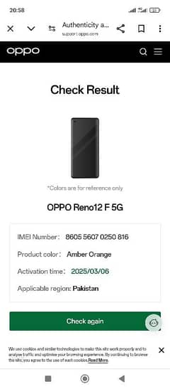 oppo reno 12 f5g 0 condition 10 by 10