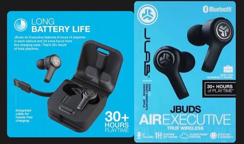 jlab earbuds branded life time battery timing 1