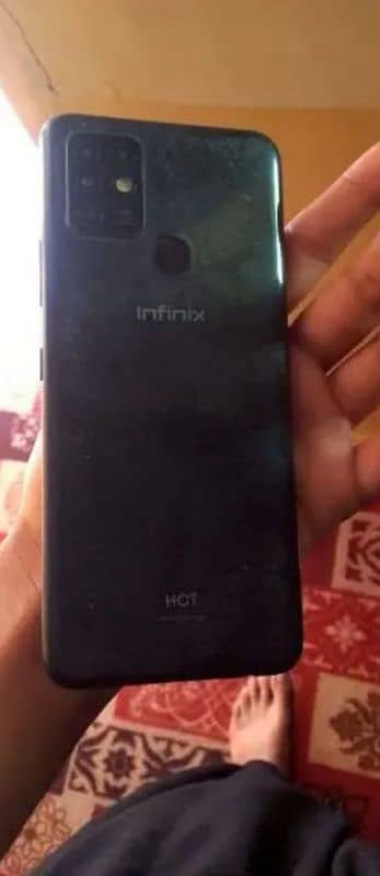 Infinix hot 10 4 128 with box Bs back py cover k neeshan han 1