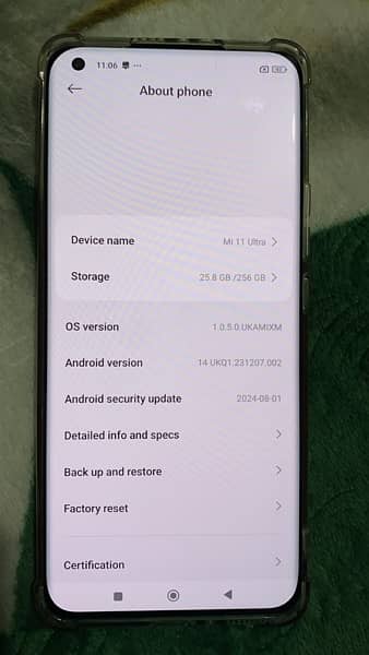 Mi 11 ultra 12/256 4