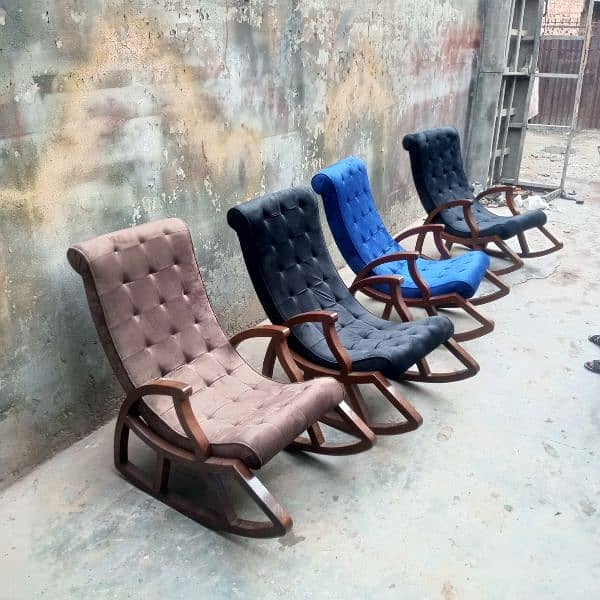 Rocking chair wooden base 9