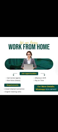 Work from home (Call Center - Avatar)