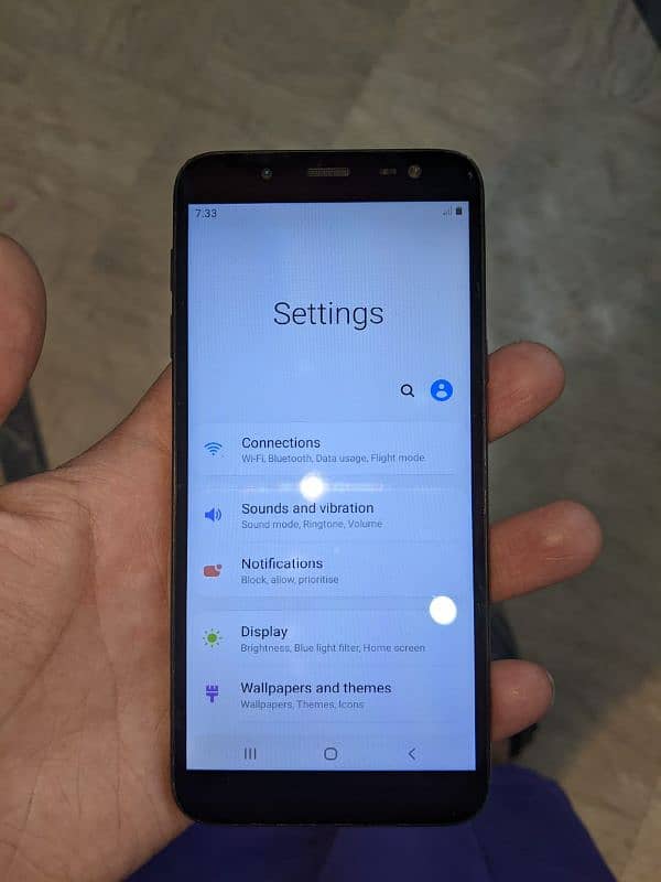 Samsung Galaxy J6 pta official approve front back camera fail 2