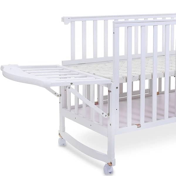 Brand New Tinnies White wooden Cot 6