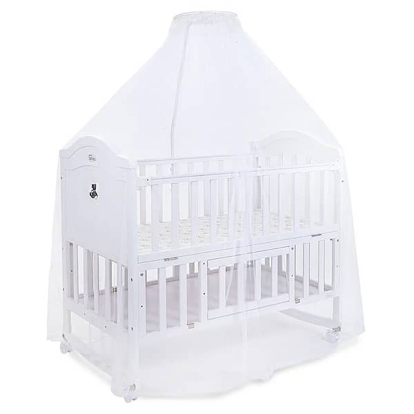 Brand New Tinnies White wooden Cot 7