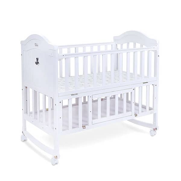 Brand New Tinnies White wooden Cot 8