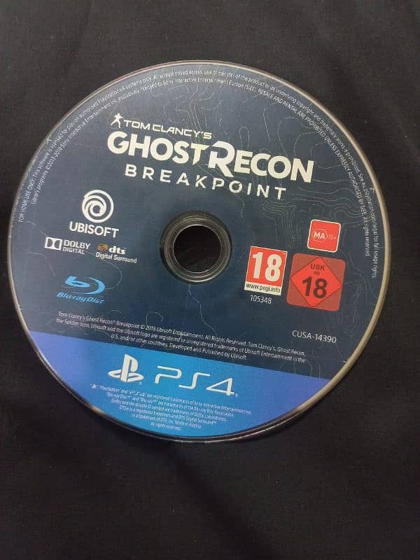 Ghost recon breakpoint CD for ps 4 1