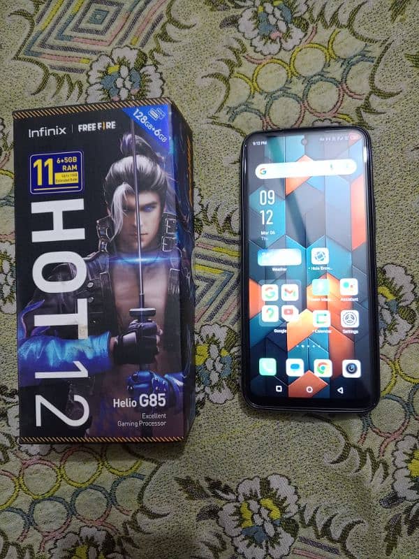 Infinix hot 12 6+5ram rom 128 color black 1