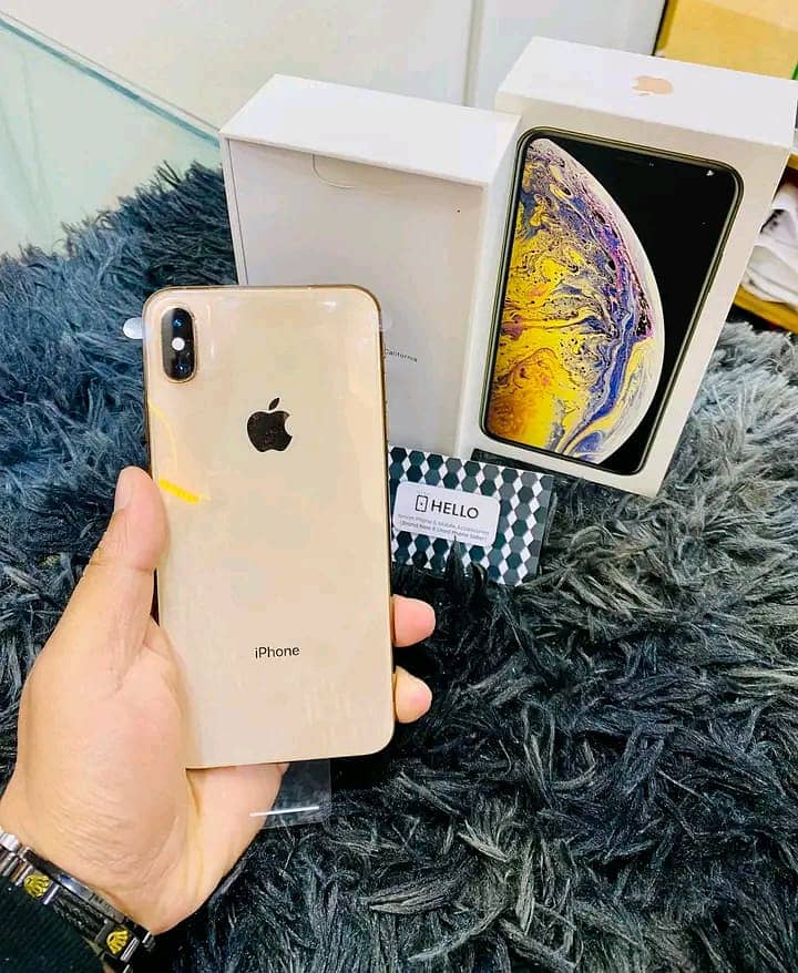 Apple Iphone X's Max 512 GB PTA Approved Gold (0331 4974835  WhatsApp 0