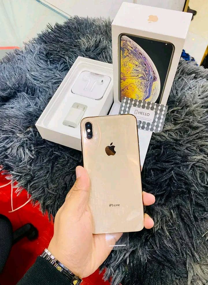 Apple Iphone X's Max 512 GB PTA Approved Gold (0331 4974835  WhatsApp 1