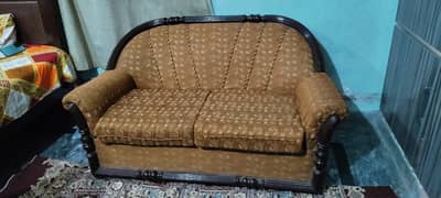 6 seater sofa set with cover Good condition