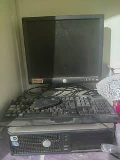 Dell Core 2 Duo with 15 inch dell lcd and Mouse, keyboard