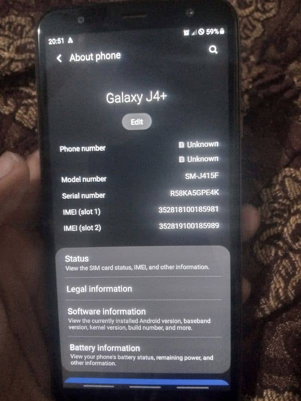 Samsung Galaxy j4plus 5