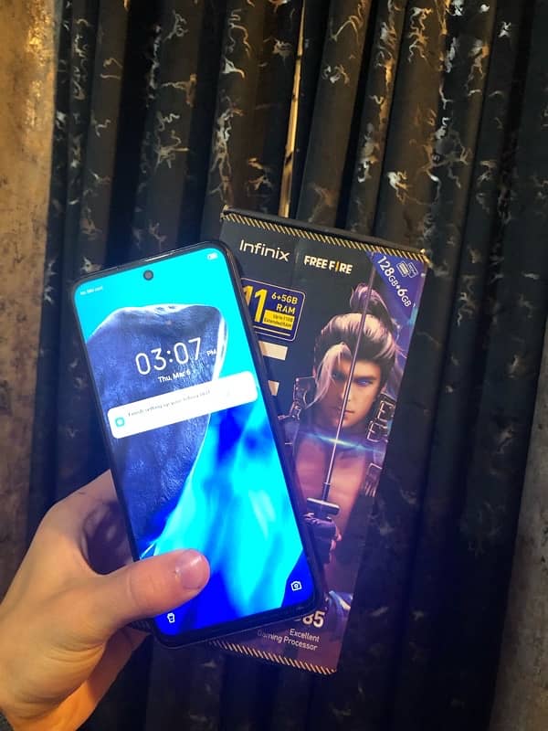 INFINIX HOT 12 6/128GB WITH BOX NO OPEN O REPAIR FULL OK SMOTH SET 4