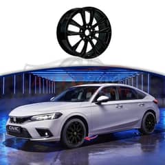 Honda Civic Buick Design Alloy Rims Alloy Wheels 18 inch V2 Goss black