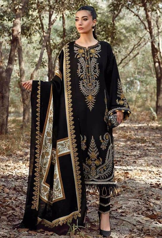 3pcs women's embroidered suit 0