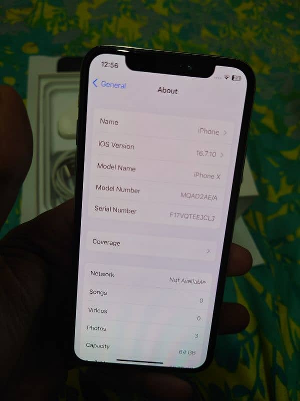 iPhone X 64gb complete box Official PTA Sale Exchange 8