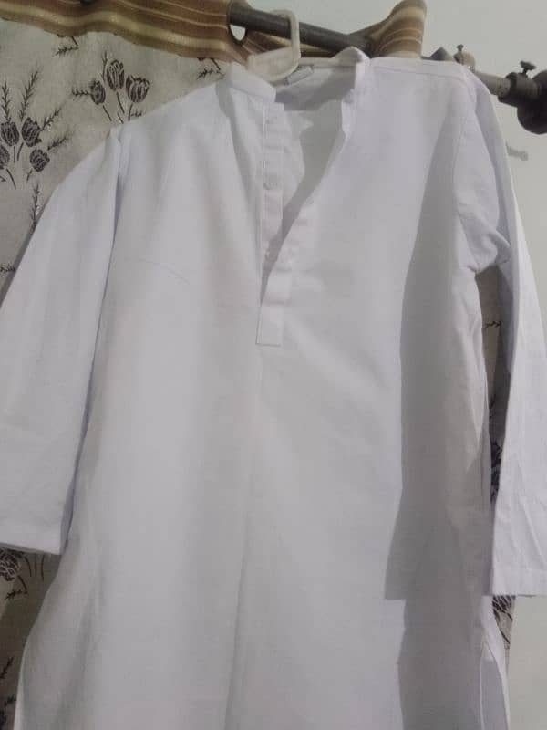 white dress shalwar qameez,5,6 year k child k ly 1