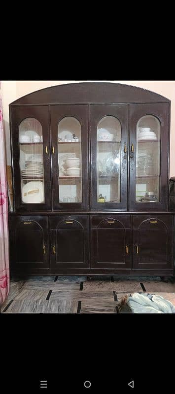4 doors showcase with 4 cabinets 0
